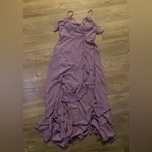 SHEIN Long Purple Flowy Dress